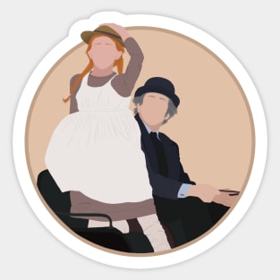 Anne and Matthew on the carriage Fanart Sticker